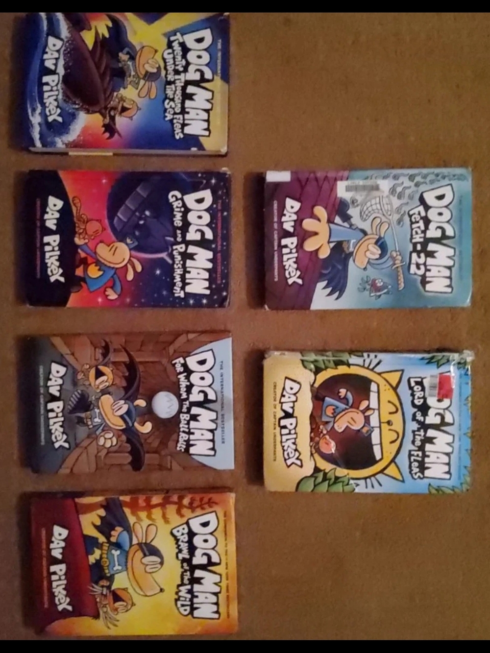 Dog Man Books. Set Of 9
